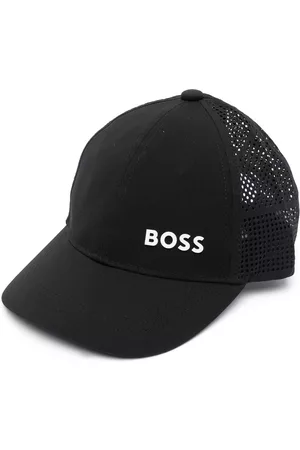 HUGO BOSS Boys Caps - Logo-print mesh cap