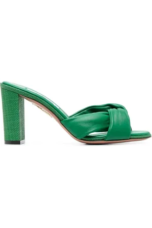 Aquazzura Olie 85mm leather sandals