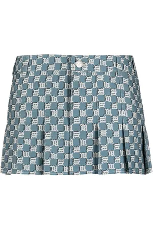 MISBHV Monogram-print jacquard miniskirt