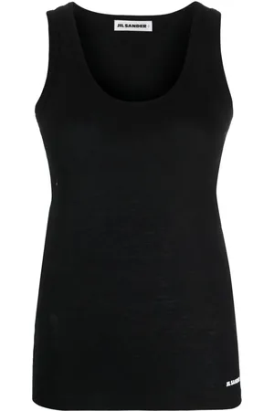 Jil Sander Logo-print cotton tank top