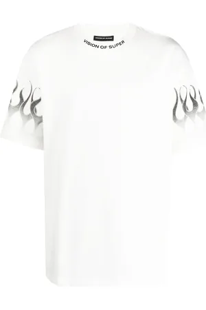 Vision Of Super Flame-print cotton T-shirt