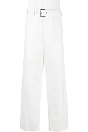 Plan C Belted wide-leg trousers