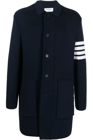 Thom Browne 4-Bar knitted longline cardigan