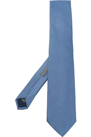 corneliani Men Bow Ties - Pointed-tip silk tie