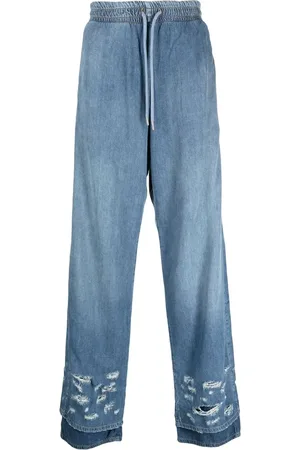 Diesel Distressed-effect wide-leg jeans