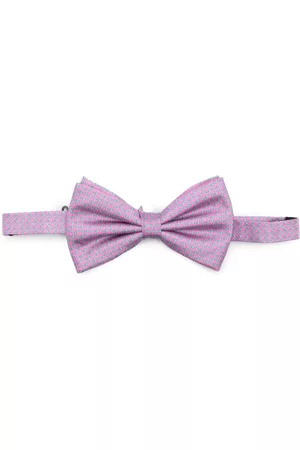 Lady Anne Men Bow Ties - Chain-link print silk bow tie
