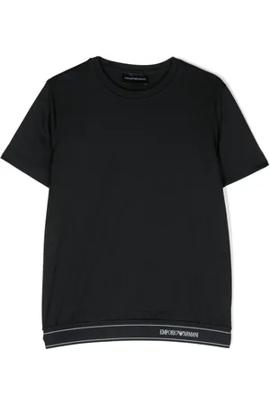 Emporio Armani Logo-waistband T-shirt