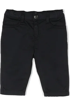 Emporio Armani Straight-leg cotton trousers