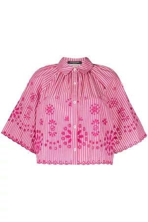 Scotch&Soda Broderie anglaise stripe shirt