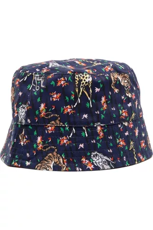 Kenzo Girls Hats - Animal-print bucket hat