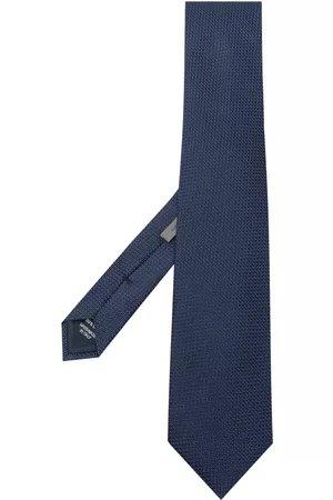corneliani Men Bow Ties - Pointed-tip silk tie