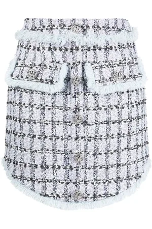 Philipp Plein Tweed mini skirt