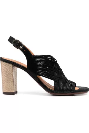 Chie Mihara Women Sandals - Woven metallic 90mm sandals