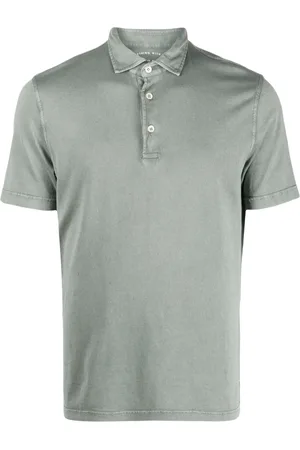 FEDELI Short-sleeved cotton polo shirt