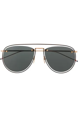 Thom Browne TB-S113 pilot-frame sunglasses