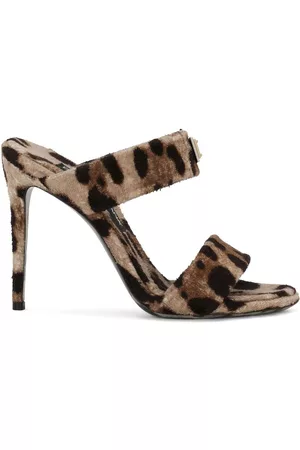 Dolce & Gabbana KIM DOLCE&GABBANA leopard-print slip-on sandals