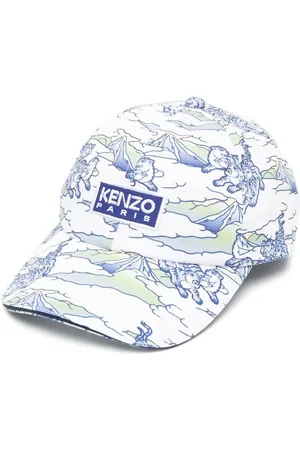 Kenzo Caps - Tiger-all-over-print cap