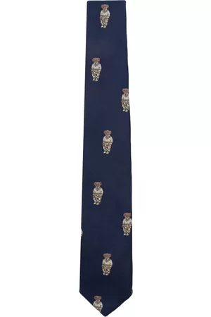 Ralph Lauren Boys Neckties - Polo Bear cotton tie
