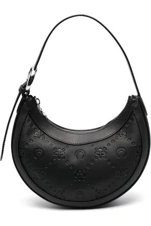 Marine Serre Moonogram leather shoulder bag