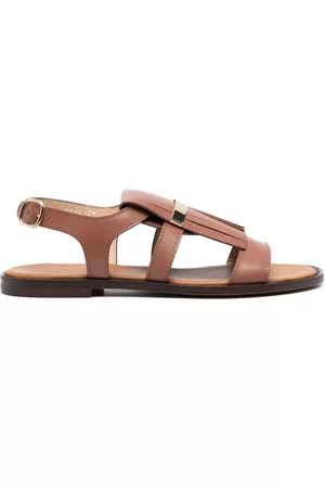 Doucal's Women Sandals - Fringed leather sandals