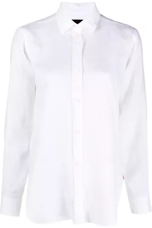Peuterey Women Long Sleeve - Long-sleeve linen shirt