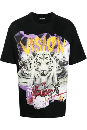 Vision Of Super Graphic-print cotton T-shirt