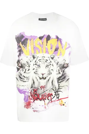 Vision Of Super Graphic-print cotton T-shirt