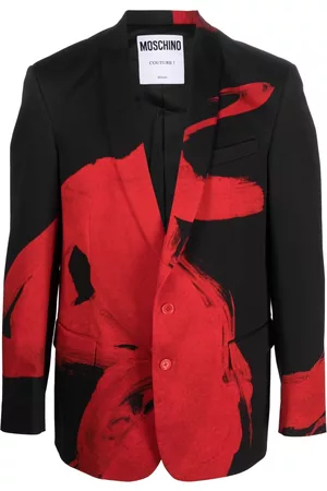 Moschino Graphic-print suit jacket