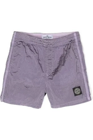 Stone Island Logo-patch swim shorts