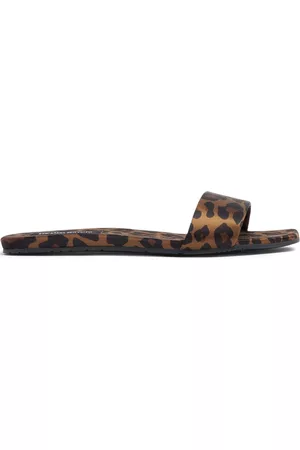 Pedro Garcia Women Sandals - Cheeta-print silk sandals