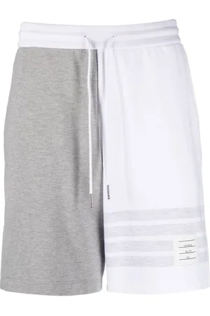 Thom Browne Panelled cotton track shorts