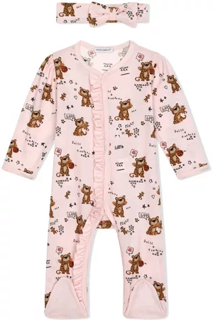Dolce & Gabbana Pyjamas - Leopard-print cotton pajamas