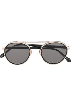 MATSUDA Double-bridge round-frame sunglasses