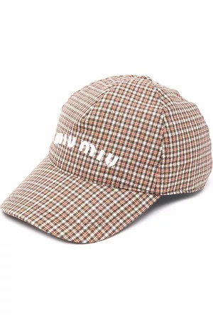 Miu Miu Women Caps - Embroidered-logo baseball cap