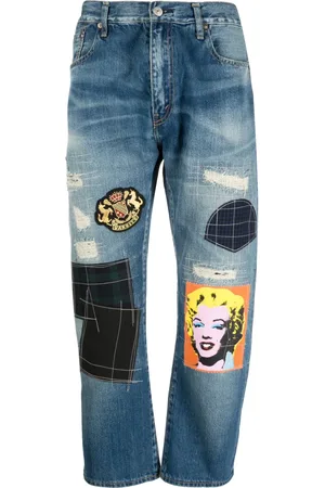 JUNYA WATANABE Patchwork cropped jeans