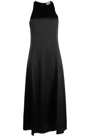 Loulou Studio Satin-finish sleeveless midi dress