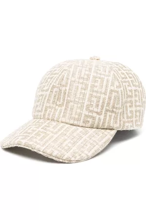 Balmain Men Caps - Monogram-knit cap