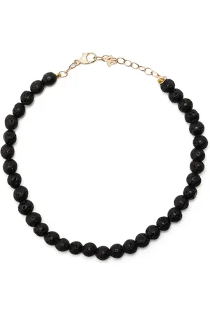 Mateo 14kt yellow gold lava rock bracelet