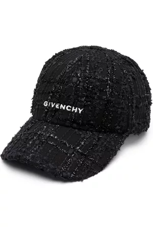 Givenchy Caps - Logo-embroidered tweed cap