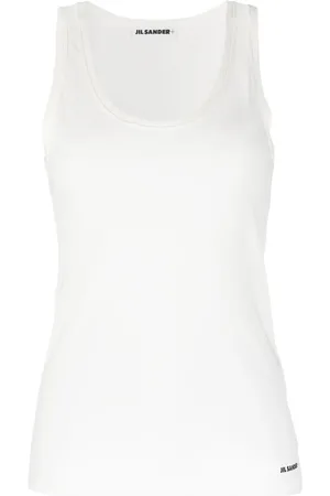Jil Sander Logo-print cotton tank top