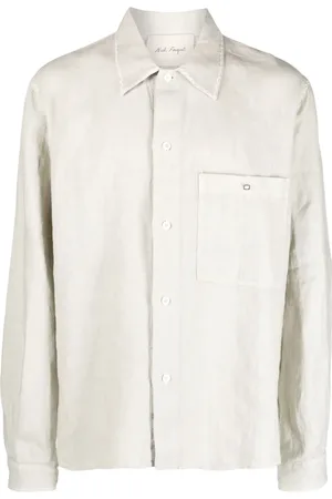 NICK FOUQUET Decorative-stitching linen shirt