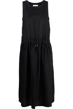 Fabiana Filippi Women Midi Dresses - Drawstring-waist sleeveless midi dress