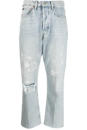 Ralph Lauren Distressed-effect cropped jeans