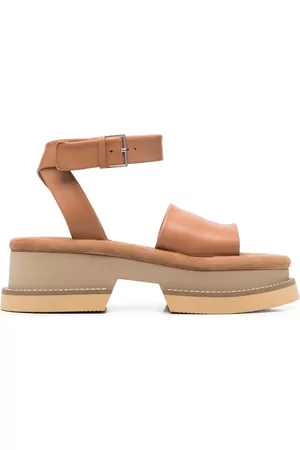 Robert Clergerie Women Sandals - Leather strap platform sandals