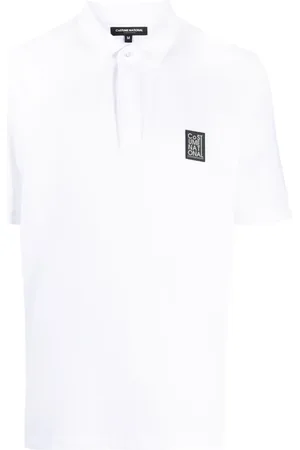 costume national contemporary Logo-patch piqu?? polo shirt