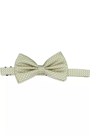 Lady Anne Men Bow Ties - Graphic-print silk bow tie