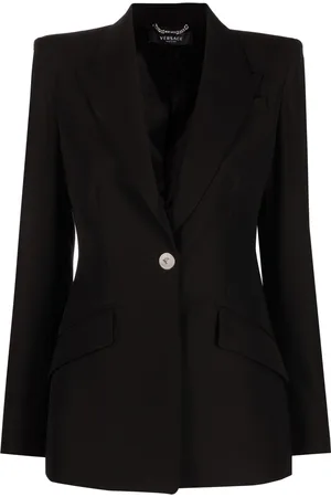 VERSACE Single-breasted wool blazer