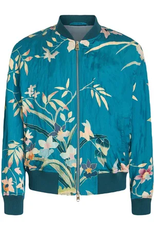 Etro Floral-print silk bomber jacket