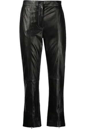Paul Smith Mid-rise leather trousers