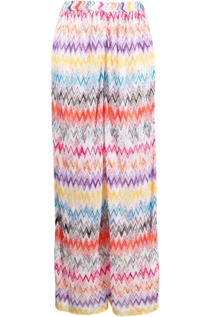 Missoni Chevron-knit wide-leg trousers